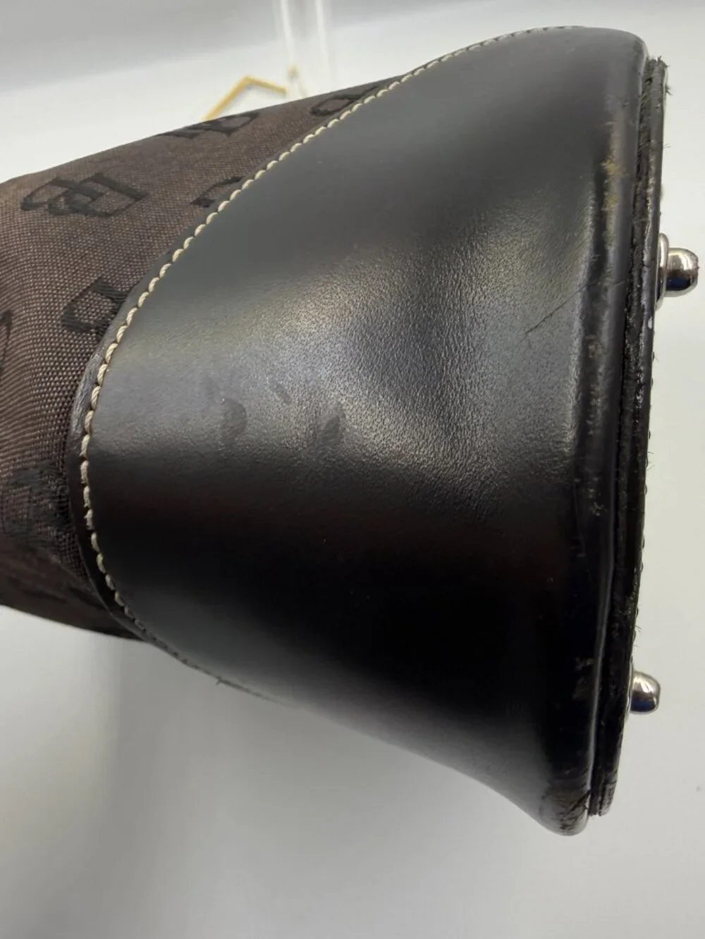 Vintage Dooney & Bourke Signature Black Hobo Bag